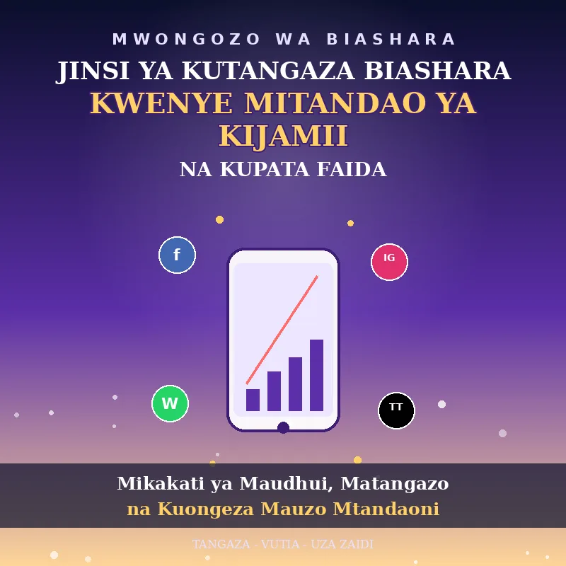 JINSI YA KUTANGAZA BIASHARA KWENYE MITANDAO YA KIJAMII — Na Kupata Faida