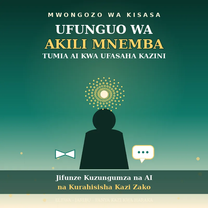 UFUNGUO WA AKILI MNEMBA — Tumia AI kwa Ufasaha Kazini na Maishani